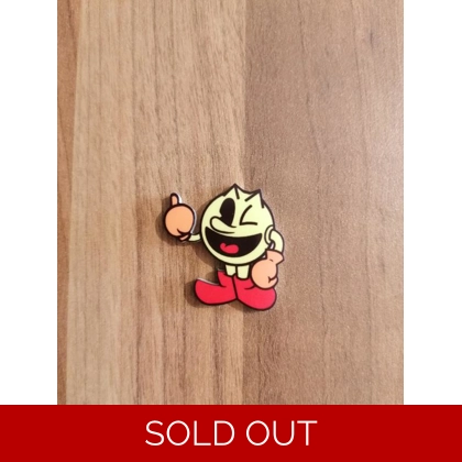 Pac Man Standing Single Pin Badge